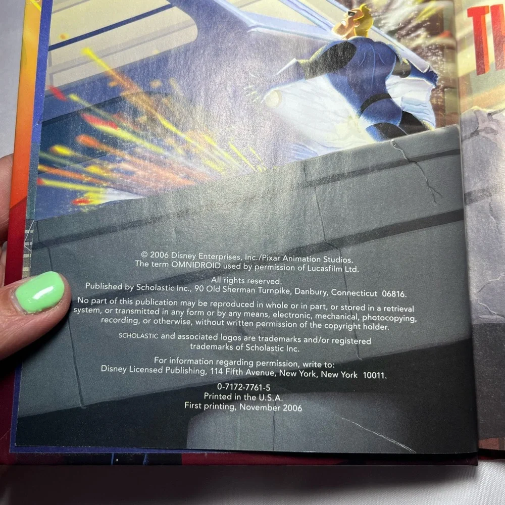 Vintage 2006 Disney Pixar The Incredibles HC Wonderful‎ World Reading Book